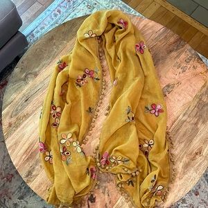 Bohemian Scarf with Fringe Details